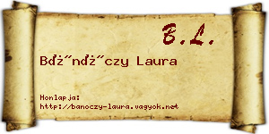 Bánóczy Laura névjegykártya